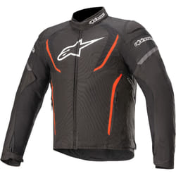 Alpinestars T-Jaws V3 Giacca mototessera impermeabile, nero-rosso, dimensione S per uomo