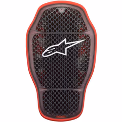 Alpinestars Nucleon KR-1 CELLi Protettore posteriore, nero-rosso, dimensione S per uomo