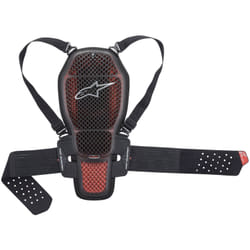 Alpinestars Nucleon KR-1 Cell Protettore posteriore, nero-rosso, dimensione L per uomo