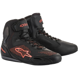 Alpinestars Faster 3 Rideknit Scarpe da moto, nero-rosso, dimensione 38 39 per uomo