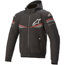 Alpinestars Sektor V2 Felpa con cappuccio motociclistica, nero-rosso, dimensione S per uomo