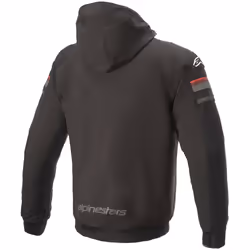 Alpinestars Sektor V2 Felpa con cappuccio motociclistica, nero-rosso, dimensione S per uomo