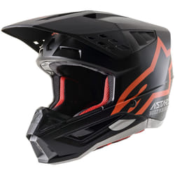 Alpinestars S-M5 Compass Casco Motocross, nero-arancione, dimensione S per uomo