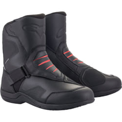 Alpinestars Ridge V2 Stivali motociclistici impermeabili, nero-rosso, dimensione 37 per uomo