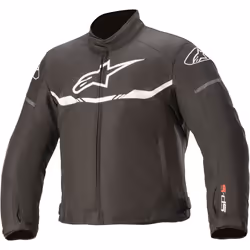 Alpinestars T-SPS Giacca tessile per moto per bambini impermeabile, nero-bianco, dimensione 62