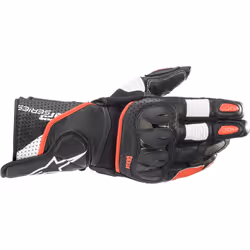 Alpinestars SP-2 V3 Guanti da moto, nero-bianco-rosso, dimensione S