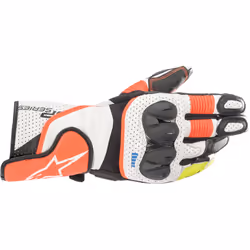 Alpinestars SP-2 V3 Guanti da moto, nero-bianco-rosso, dimensione 3XL
