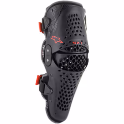 Alpinestars SX-1 V2 Protettori per ginocchiere, nero-rosso, dimensione 2XL per uomo