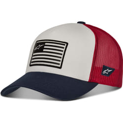 Alpinestars Flag Snapback Berretto, bianco-rosso per uomo
