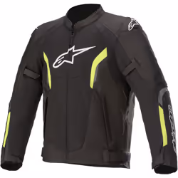Alpinestars AST-1 V2 Air Giacca tessile moto, nero-giallo, dimensione S per uomo