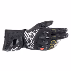 Alpinestars 3556622-12-L, Motocicletta, Adulto, Maschio, Nero, Bianco, L, 2 pz