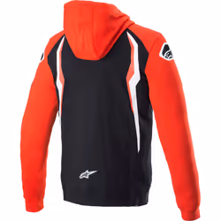 Alpinestars Honda Felpa con cappuccio zip, nero-rosso, dimensione L per uomo