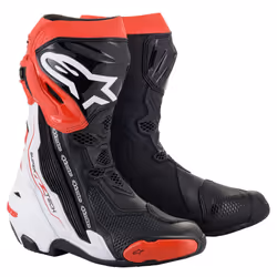 Alpinestars 2220021-123-41, Maschio, Adulto, Stivali da racing, Nero, Rosso, Bianco