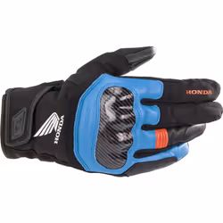Alpinestars Honda SMX Z Drystar Guanti da moto, nero-rosso-blu, dimensione M per uomo