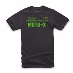 Alpinestars Astars Moto-X Maglietta, nero-verde, dimensione S per uomo