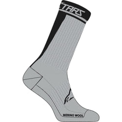 Alpinestars Merino 24 Calze da bicicletta, nero-grigio, dimensione M per uomo