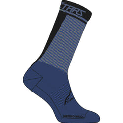 Alpinestars Merino 24 Calze da bicicletta, nero-blu, dimensione L per uomo