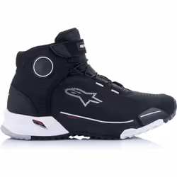 Alpinestars CR-X Drystar Scarpe motociclistiche, nero-bianco, dimensione 45 per uomo