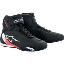 Alpinestars Sektor Scarpe Moto, nero-bianco-rosso, dimensione 42 per uomo