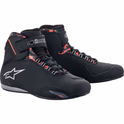 Alpinestars Sektor scarpe da moto impermeabili, nero-grigio-rosso, dimensione 42 43 per uomo