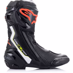 Alpinestars Supertech R Stivali moto, nero-rosso-giallo, dimensione 45 per uomo