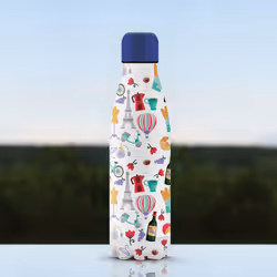 The Steel Bottle City Series #58 PARIS Uso quotidiano 500 ml Acciaio inox Multicolore