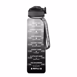 The Steel Bottle MWB1L2BW, 1000 ml, Uso quotidiano, Nero, Bianco, Tritan, Tappo avvitabile, Nero
