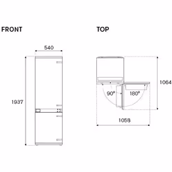 Bertazzoni REF604BBNPTC-S frigorifero con congelatore Da incasso 267 L E Bianco - Vista aggiuntiva 4