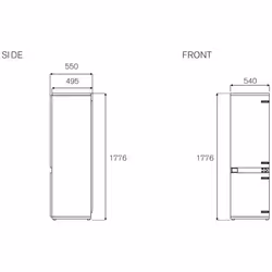 Bertazzoni REF603BBNPTC-S frigorifero con congelatore Da incasso 237 L E Bianco - Vista aggiuntiva 4