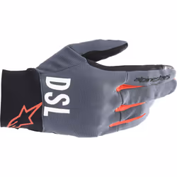 Alpinestars AS-DSL Shotaro Guanti da moto, grigio-rosso, dimensione XL per uomo