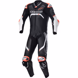 Alpinestars GP Tech 4 Costume intero in pelle per moto, nero-bianco, dimensione 48 per uomo