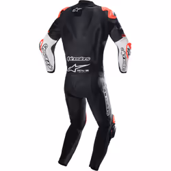 Alpinestars GP Tech 4 Costume intero in pelle per moto, nero-bianco, dimensione 48 per uomo