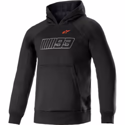 Alpinestars MM93 Thunder Felpa con cappuccio moto, nero, dimensione M per uomo