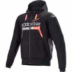 Alpinestars Chrome Ignition Giacca tessile moto, nero-rosso, dimensione 4XL per uomo