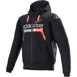 Alpinestars Chrome Ignition Giacca tessile moto, nero-rosso, dimensione 4XL per uomo