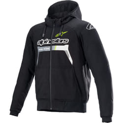 Alpinestars Chrome Ignition Giacca tessile moto, nero-giallo, dimensione M per uomo