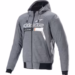 Alpinestars Chrome Ignition Giacca tessile moto, nero-grigio-bianco, dimensione M per uomo