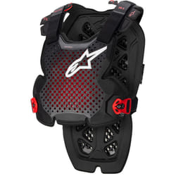 Alpinestars A-1 Pro Protezione toracica, nero-rosso, dimensione 2XL per uomo