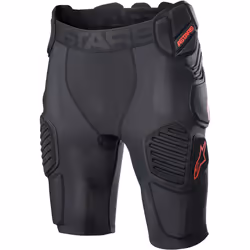 Alpinestars Bionic Pro Pantaloncini Protector, nero-rosso, dimensione M per uomo