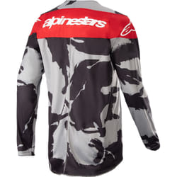 Alpinestars Racer Tactical 2023 Maglia Motocross, grigio-rosso, dimensione L per uomo
