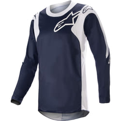 Alpinestars Racer Hoen Maglia Motocross, bianco-blu, dimensione L per uomo