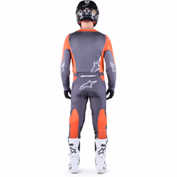 Alpinestars Racer Hoen Maglia Motocross, grigio-arancione, dimensione L per uomo