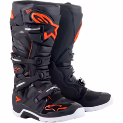 Alpinestars Tech 7 Enduro Stivali Moto, nero-bianco-rosso, dimensione 42 per uomo