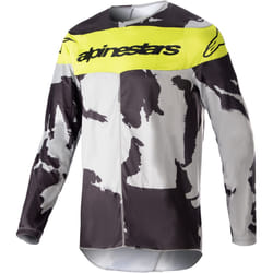 Alpinestars Racer Tactical 2023 Maglia Motocross, grigio-giallo, dimensione M per uomo