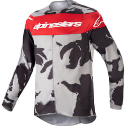 Alpinestars Racer Tactical 2023 Maglia Motocross Giovanile, grigio-rosso, dimensione L