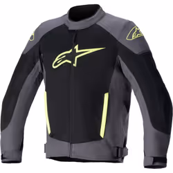 Alpinestars T-SP X Superair Giacca tessile moto, nero-grigio-giallo, dimensione S per uomo