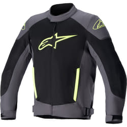 Alpinestars T-SP X Superair Giacca tessile moto, nero-grigio-giallo, dimensione S per uomo