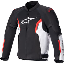 Alpinestars AST-1 V2 Air Giacca tessile moto, nero-bianco-rosso, dimensione M per uomo