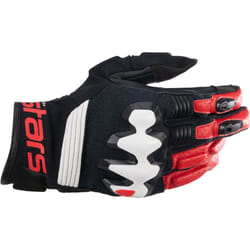 Alpinestars Halo Guanti Moto, nero-bianco-rosso, dimensione XL per uomo
