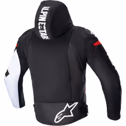 Alpinestars Zaca Air Giacca tessile moto, nero-bianco-rosso, dimensione L per uomo